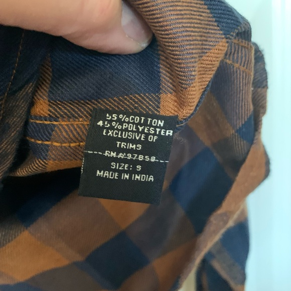 SMASH Men’s Plaid Flannel Long Sleeve Button Up Shirt NWT 🌴 - Picture 6 of 8